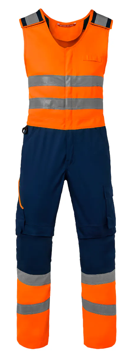 Marineblau/Fluo Orange