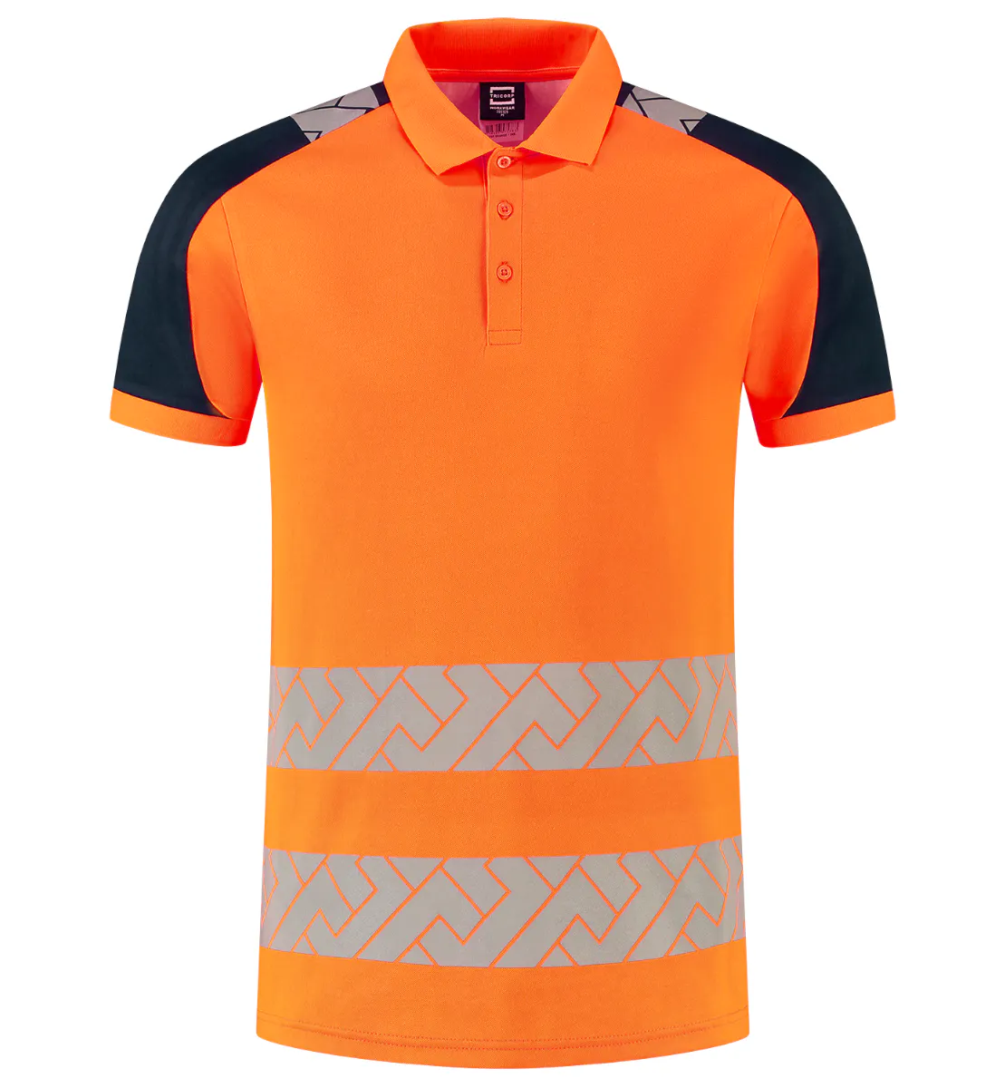 High Vis Oranje/Marineblauw