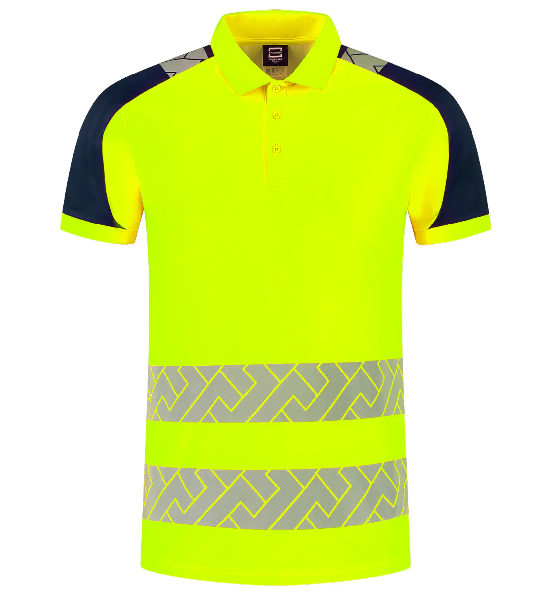 High Vis Geel/Marineblauw