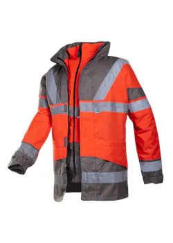 Sioen Signalisations-Regenparka mit herausnehmbarer Bodywarmer Skollfield thumbnail