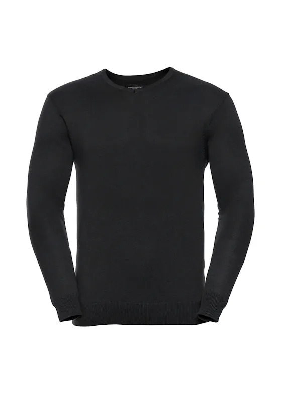Russell Men's V-Neck Knitted Pullover