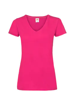 Fruit of The Loom F271N Valueweight T-shirt V Neck Regular Fit Dames miniatuur