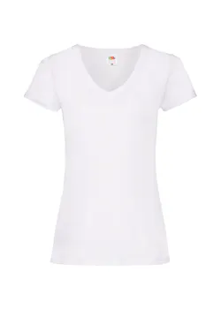 Fruit of The Loom F271N Valueweight T-shirt V Neck Regular Fit Dames miniatuur