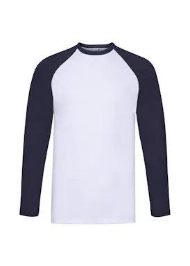 Fruit of The Loom F296 Baseball T-shirt Long Sleeve Regular Fit