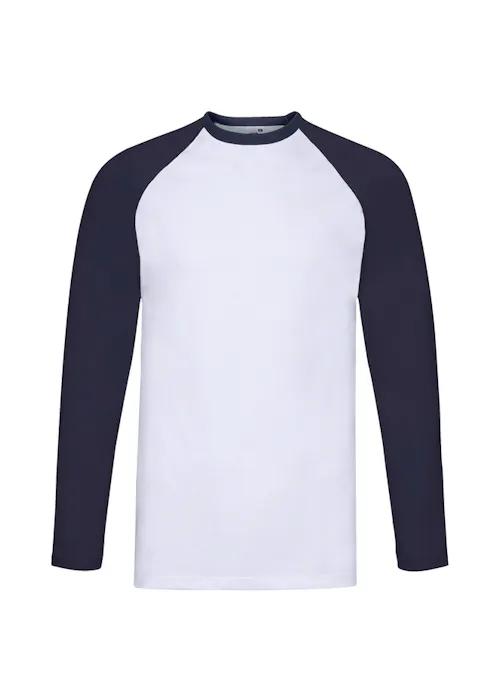 Fruit of The Loom F296 Baseball T-shirt Long Sleeve Regular Fit