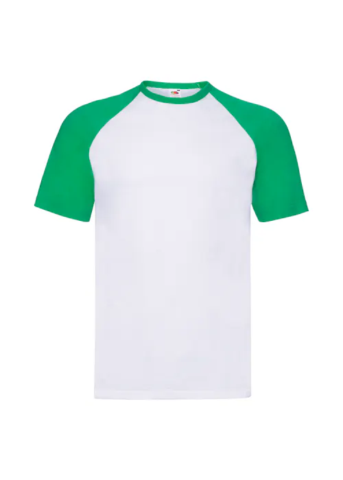 Fruit of The Loom F295 Baseball T-shirt Short Sleeve Regular Fit