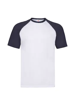 Fruit of The Loom F295 Baseball T-shirt Short Sleeve Regular Fit