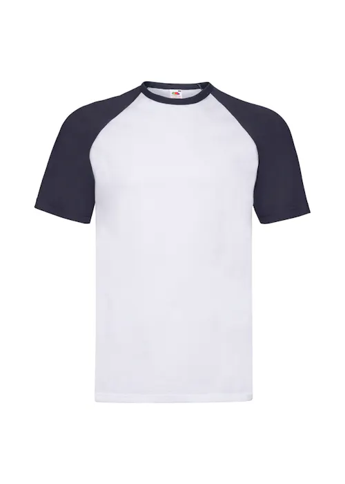 Fruit of The Loom F295 Baseball T-shirt Short Sleeve Regular Fit