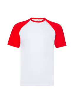 Fruit of The Loom F295 Baseball T-shirt Short Sleeve Regular Fit miniatuur