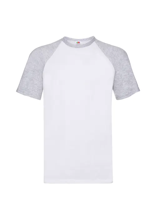 Fruit of The Loom F295 Baseball T-shirt Short Sleeve Regular Fit