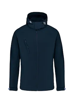 Kariban Heren softshell jas met afneembare capuchon miniatuur