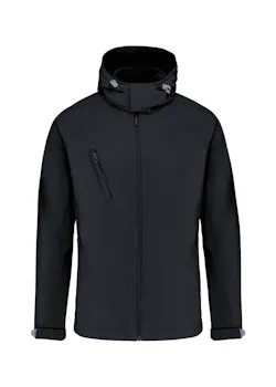 Kariban Heren softshell jas met afneembare capuchon miniatuur