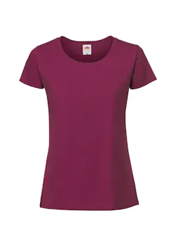 Fruit of The Loom F186 Iconic T-shirt 195 Ringspun Premium Regular Fit Dames miniatuur