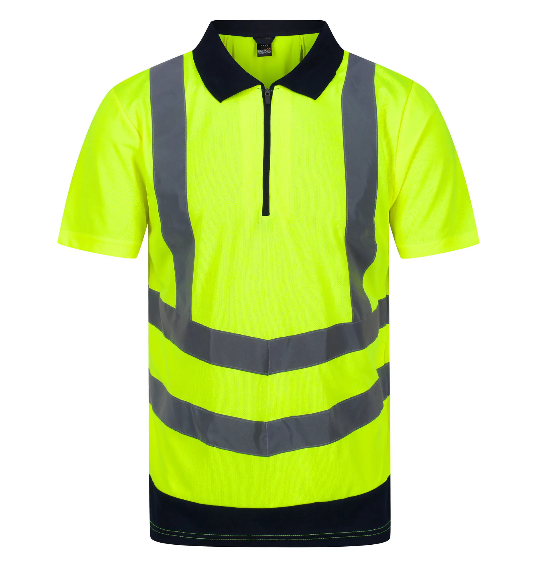 High Vis Geel/Marineblauw