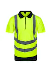 High Vis Geel/Marineblauw