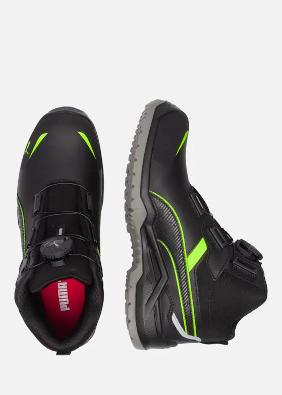 Puma Krypton Green Disc Mid S3S ESD Sicherheitsschuh