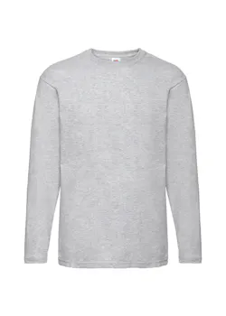 Fruit of The Loom F240 Valueweight T-shirt Long Sleeve Regular Fit miniatuur