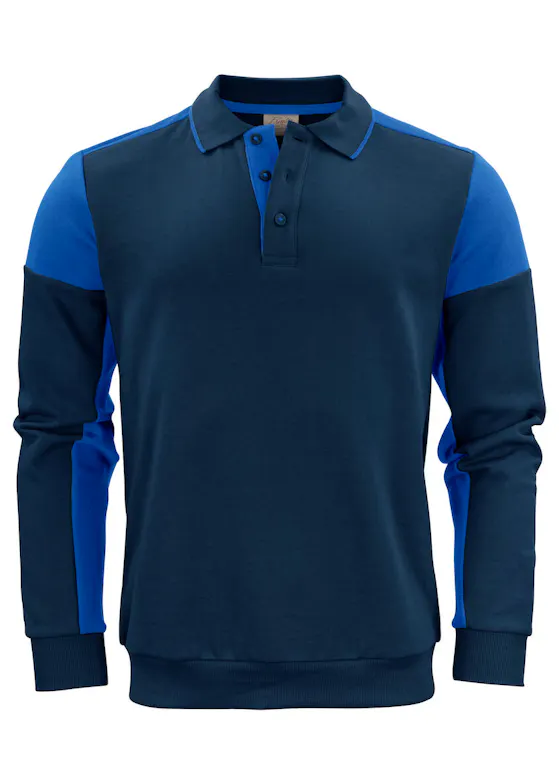 Printer Prime 2262060 Langarm-Polo Bicolor Regular Fit
