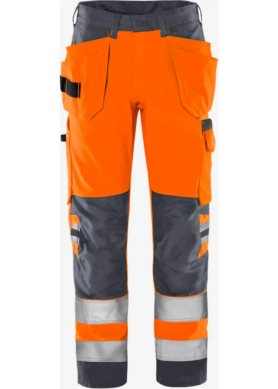 Fristads High-Vis-Arbeitshose, grün, Klasse 2, 2641 GPLU