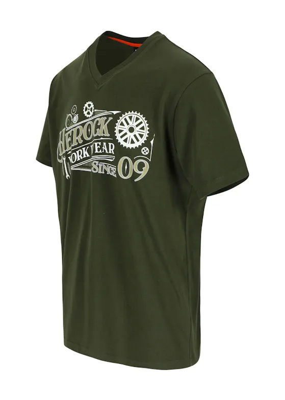 Herock Barber 23MTS2107 T-Shirt, kurze Ärmel, Regular Fit
