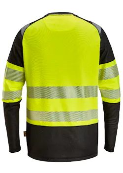 Snickers 2430 T-shirt met Lange Mouwen High-Vis Klasse 1 Reflecterend miniatuur