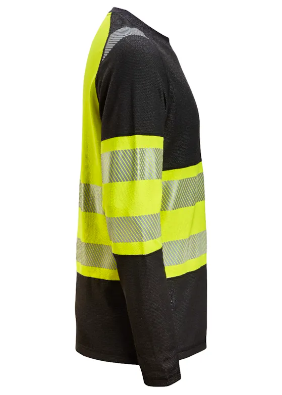 Snickers High-Vis Klasse 1 T-Shirt mit langen Ärmeln 2430
