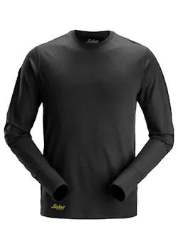 Snickers 2451 T-Shirt Wollen Lange Mouwen Antibacterial Slim Fit
