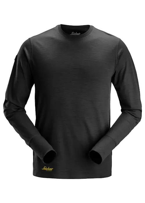 Snickers 2451 T-Shirt Wollen Lange Mouwen Antibacterial Slim Fit