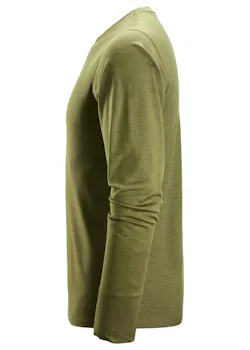 Snickers 2451 T-Shirt Wollen Lange Mouwen Antibacterial Slim Fit miniatuur