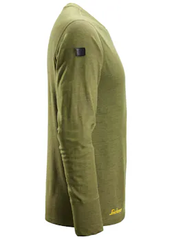 Snickers 2451 T-Shirt Wollen Lange Mouwen Antibacterial Slim Fit miniatuur