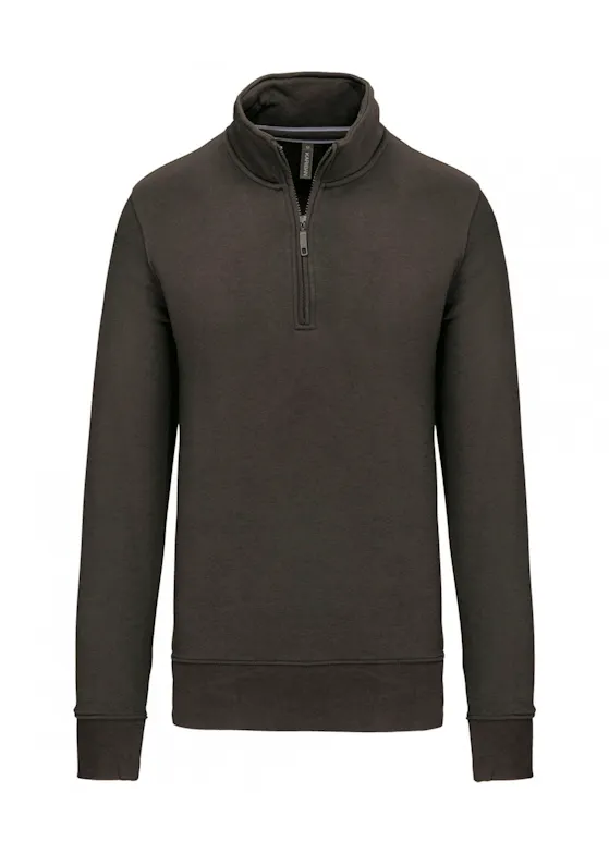 Kariban K487 Sweatshirt Reißverschlusskragen Regular Fit