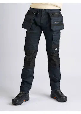 247Jeans Bull Workwear W41 Coated Dark Blue Denim