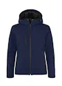 Clique Padded Hoody Softshell Dames miniatuur