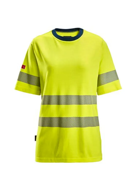 Snickers Warnschutz Klasse 2 Damen-T-Shirt mit kurzen Ärmeln 2567