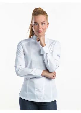 Chaud Devant Chef Jacket - Lady Biker SFX, White