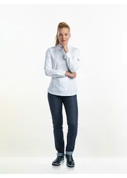 Chaud Devant Chef Jacket Lady Biker SFX White miniatuur