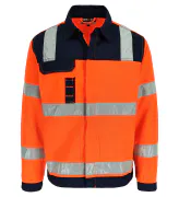 High Vis Orange/Marineblau