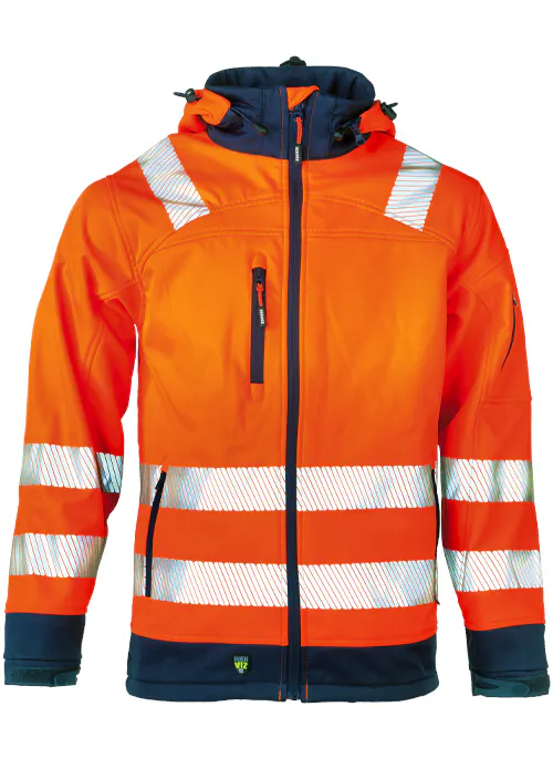High Vis Orange/Marineblau