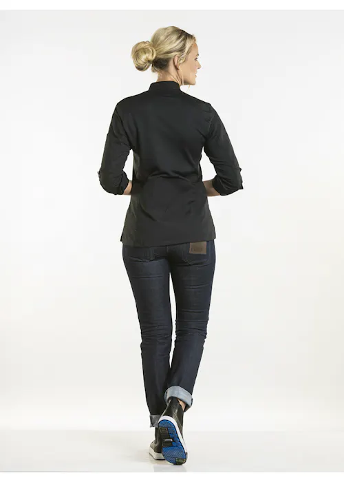 Chaud Devant Veste de cuisine femme Biker SFX Black