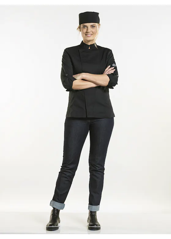 Chaud Devant Chef Jacket Lady Biker SFX Black