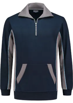 WorkMan 10.6.2701 sweat-shirt zippé bi-tons coupe standard thumbnail (vignette)