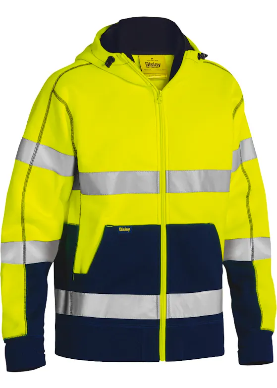 Bisley Taped EK6819T Fleece Hoodie Hi-Vis reflektierend