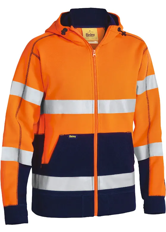 Bisley Taped EK6819T Fleece Hoodie Hi-Vis reflektierend