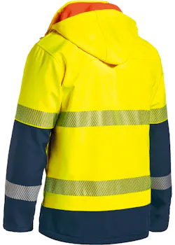 Bisley Taped Hi Vis Ripstop Bonded Fleece Jacket miniatuur