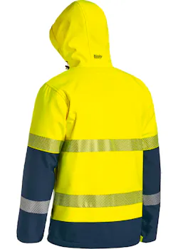 Bisley Taped Hi Vis Ripstop Bonded Fleece Jacket miniatuur