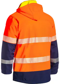 Bisley Taped Hi Vis Ripstop Bonded Fleece Jacket miniatuur