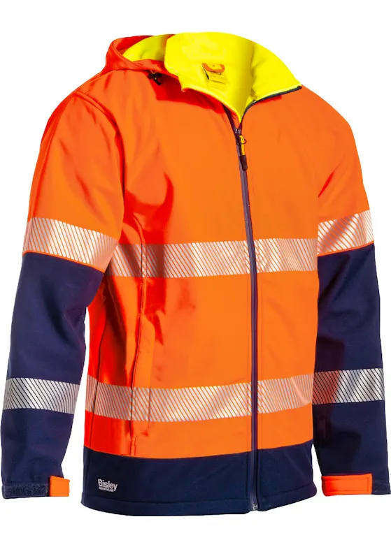 Bisley Taped Hi Vis Ripstop Bonded Fleece Jacket