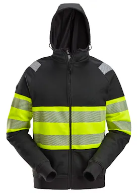 Snickers Warnschutzklasse 1 Hoodie mit Reißverschluss 2838