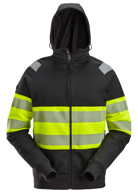 Snickers Warnschutzklasse 1 Hoodie mit Reißverschluss 2838
