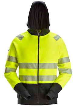 Snickers 2839 Hoodie Met Rits High-Vis Klasse 2 Reflecterend
